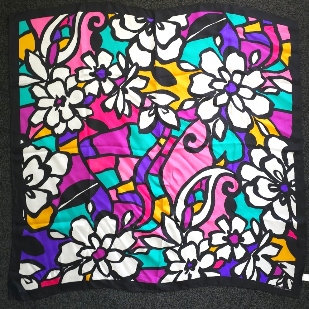 Adrienne Landau 34" Silk Scarf